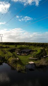 cabin aerial dam at Naughty by Nature, Wilderness